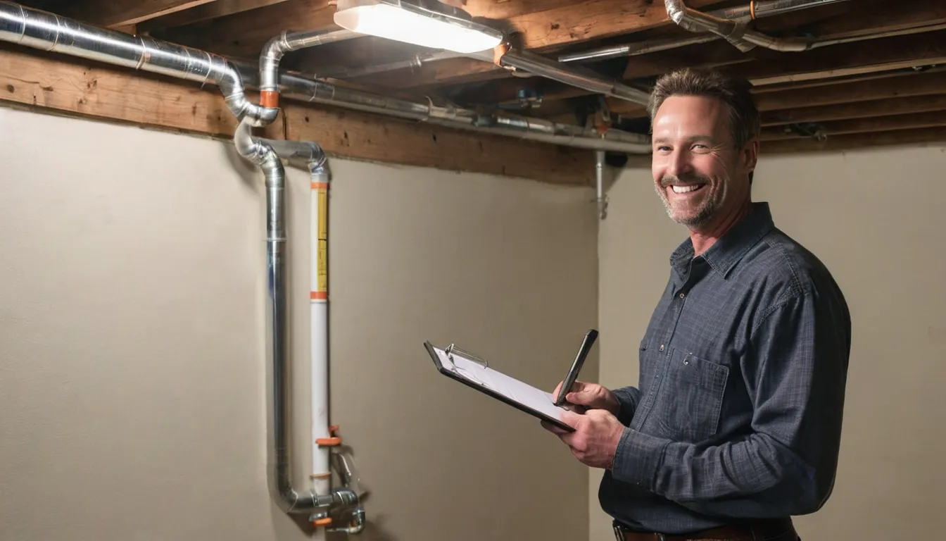 Provider checking a basement wall for pest entry points near La Plata